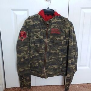 Harley Davison jacket with beaded detail